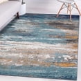 thumbnail image 1 of Luxe Weavers Coastal Aqua Blue 5x7 Modern Abstract Area Rug Living Room Carpet, 1 of 7