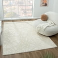 thumbnail image 1 of Luxe Weavers Cream 4x5 Geometric Abstract Lines Area Rug, 1 of 10