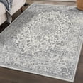 thumbnail image 1 of Luxe Weavers Distressed Silver 5x7 Oriental Area Rug Non-Shedding Carpet, 1 of 6