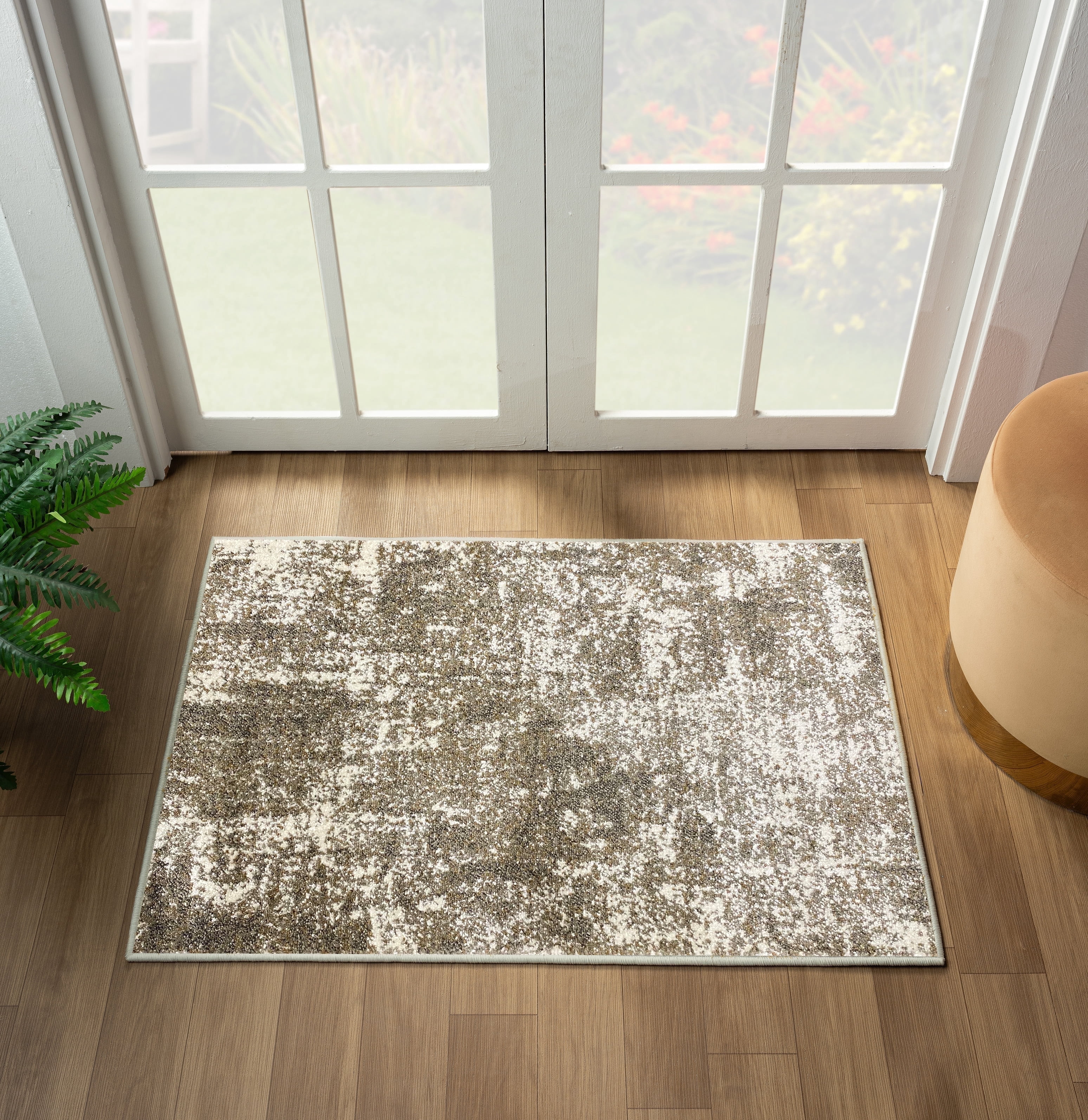 Luxe Weavers Euston Collection Abstract Area Rug 7680 Beige 2x3