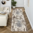 thumbnail image 1 of Luxe Weavers Euston Collection Abstract Area Rug 7680 Brown 2x7, 1 of 8