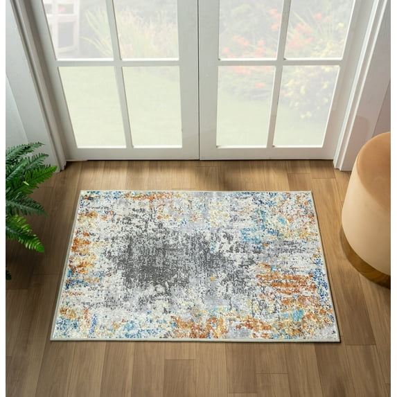 Luxe Weavers Euston Collection Abstract Area Rug 7680 Multi 2x3