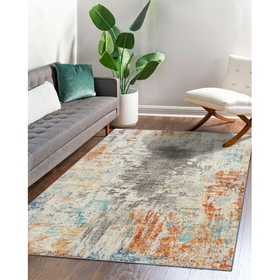 Luxe Weavers Euston Collection Abstract Area Rug 7680 Multi 9x12