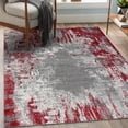 thumbnail image 1 of Luxe Weavers Euston Collection Abstract Area Rug 7680 Red 9x12, 1 of 9