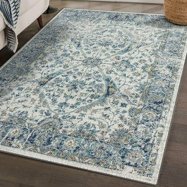 Luxe Weavers Euston Ivory 8x10 Modern Farmhouse Oriental Area Rug