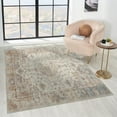 thumbnail image 1 of Luxe Weavers Floral Pattern Cream 5x7 Area Rug, Non-Shedding Carpet, 1 of 10