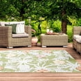thumbnail image 1 of Luxe Weavers Floral Tropical Palm Leaf Green 9x12 Outdoor Area Rug, Botanical Carpet, 1 of 10