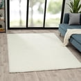 thumbnail image 1 of Luxe Weavers Fluffy Shag White 5x7 Area Rug Plush Bedroom Carpet, 1 of 10