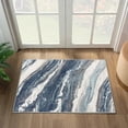 thumbnail image 1 of Luxe Weavers Geometric Abstract Blue 2x3 Art Deco Marble Swirl Area Rug, 1 of 7