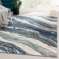 thumbnail image 1 of Luxe Weavers Geometric Abstract Blue 4x5 Art Deco Marble Swirl Area Rug, 1 of 10