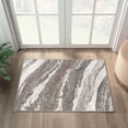 thumbnail image 1 of Luxe Weavers Geometric Abstract Gray 2x3 Art Deco Marble Swirl Area Rug, 1 of 7