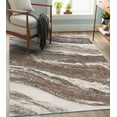 thumbnail image 1 of Luxe Weavers Geometric Abstract Gray 6x9 Art Deco Marble Swirl Area Rug, 1 of 10