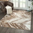 thumbnail image 1 of Luxe Weavers Geometric Beige Gold Rustic Wood Floor Area Rug 5x7 Carpet, 1 of 8