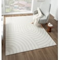 thumbnail image 1 of Luxe Weavers Geometric Cream 4x5 Area Rug for Living Rooms, 1 of 10