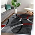 thumbnail image 1 of Luxe Weavers Geometric Gray Swirls 5x7 Modern Abstract Area Rug Carpet, 1 of 7
