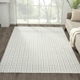 thumbnail image 1 of Luxe Weavers Geometric Metallic Cream 8x10 Area Rug, Greek Key Pattern Carpet, 1 of 11