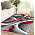thumbnail image 1 of Luxe Weavers Gray Modern Abstract Area Rug 4x5 Geometric Living Room Carpet, 1 of 9