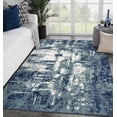thumbnail image 1 of Luxe Weavers Hampstead Collection 49 Blue 4x5 Abstract Area Rug, 1 of 9