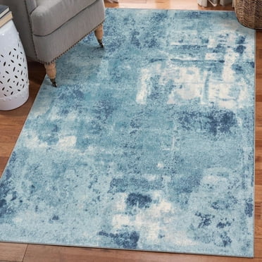 Luxe Weavers Kingsbury Abstract Distressed Modern Contemporary Area Rug, 5' x 7', Stain-Resistant