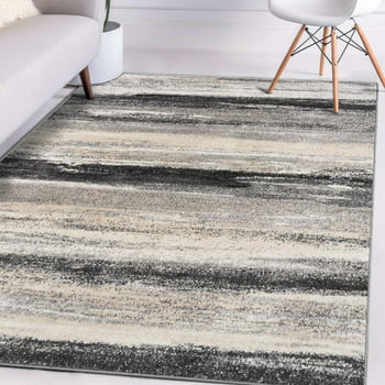 Luxe Weavers Lagos Collection 7501 Gray 2x3 Abstract Area Rug
