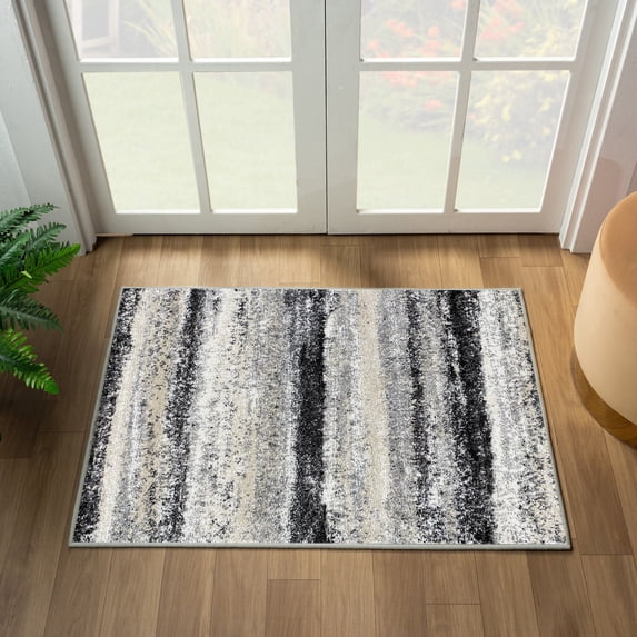Luxe Weavers Lagos Collection 7501 Gray 2x3 Abstract Area Rug