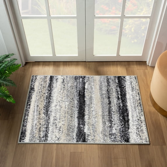 Luxe Weavers Lagos Collection 7501 Gray 2x3 Abstract Area Rug