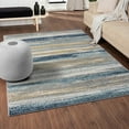 thumbnail image 1 of Luxe Weavers Lagos Collection 7501 Yellow and Blue 8x10 Abstract Area Rug, 1 of 9
