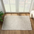 thumbnail image 1 of Luxe Weavers Machine Woven Beige 2x3 Area Rug Fringed, Textured Carpet, 1 of 9