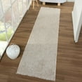thumbnail image 1 of Luxe Weavers Machine Woven Beige 2x8 Runner Rug Fringed, Textured Hallway Carpet, 1 of 9