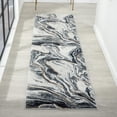 thumbnail image 1 of Luxe Weavers Marble Abstract Blue 2x7 Area Rug Indoor Area Rug for Living Rooms, 1 of 9