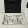 thumbnail image 1 of Luxe Weavers Marble Abstract Gray 2x3 Area Rug Indoor Area Rug for Living Rooms, 1 of 9