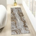 thumbnail image 1 of Luxe Weavers Marble Collection Beige 2x7 Artistic Abstract Area Rug, 1 of 9