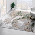 thumbnail image 1 of Luxe Weavers Marble Swirl Collection Green Abstract Area Rug 9x12, 1 of 10