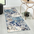 thumbnail image 1 of Luxe Weavers Modern Abstract Area Hallway Runner Rug - Blue 2x7, 1 of 8