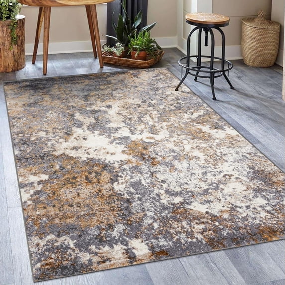 Luxe Weavers Modern Abstract Area Hallway Runner Rug - Gray 2x7