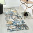 thumbnail image 1 of Luxe Weavers Modern Abstract Area Hallway Runner Rug - Turquoise 2x7, 1 of 8