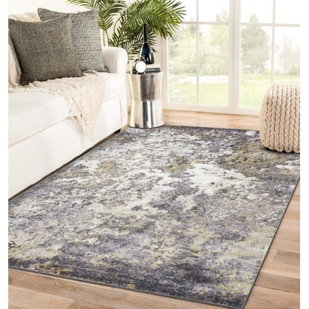 Luxe Weavers Modern Abstract Area Rug - Gray 4x5
