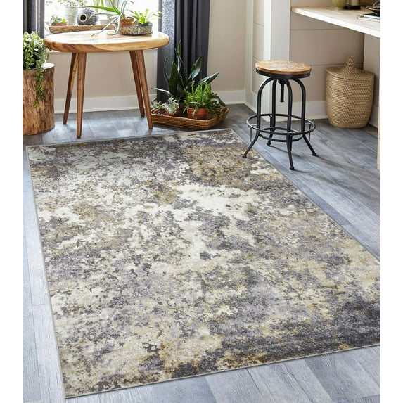 Luxe Weavers Modern Abstract Area Rug - Gray 5x7