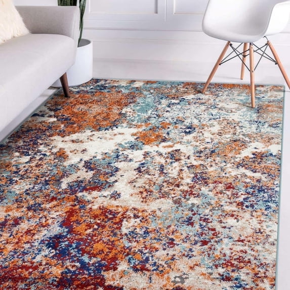 Luxe Weavers Modern Abstract Area Rug - Multicolor 8x10