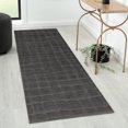 thumbnail image 1 of Luxe Weavers Modern Abstract Checkered Charcoal 2x7 Indoor Runner Rug, 1 of 8