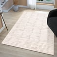 thumbnail image 1 of Luxe Weavers Modern Abstract Cream 5x7 Area Rug, High Low Carpet, 1 of 9