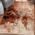 thumbnail image 1 of Luxe Weavers Modern Abstract Fringe Pink 1x3 Area Rug, Living Room Carpet, 1 of 6