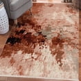 thumbnail image 1 of Luxe Weavers Modern Abstract Fringe Pink 9x12 Area Rug, Living Room Carpet, 1 of 6