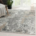 Luxe Weavers Modern Abstract Gray 4x5 Area Rug, Living Room Carpet