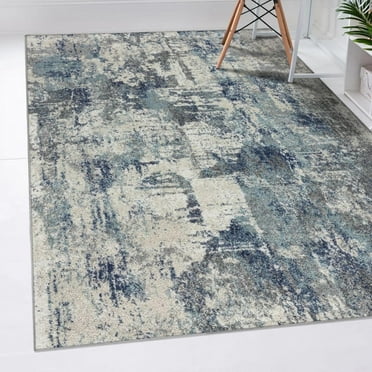 Luxe Weavers Modern Abstract Gray 8x10 Area Rug, Contemporary Stain Resistant Carpet