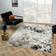 thumbnail image 1 of Luxe Weavers Modern Abstract High Low Texture, Anthracite 8x10 Area Rug Stain-Resistant Carpet, 1 of 10