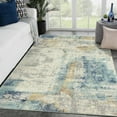 thumbnail image 1 of Luxe Weavers Modern Abstract Indoor Silver 5x7 Area Rug, Stain-Resistant Carpet, 1 of 7