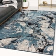 thumbnail image 1 of Luxe Weavers Modern Abstract Marble Swirl Blue 6x9 Area Rug, Indoor Carpet, 1 of 10