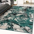 thumbnail image 1 of Luxe Weavers Modern Abstract Marble Swirl Green 6x9 Area Rug, Indoor Carpet, 1 of 9