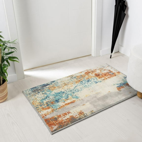 Luxe Weavers Modern Abstract Multi 2x3 Area Rug, Stain Resistant Carpet